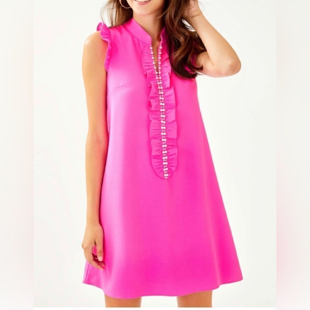 Lilly Pulitzer Adalee Shift Dress - Pink Palms